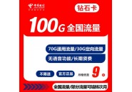 中国电信9元流量卡，电信钻石卡套餐资费介绍