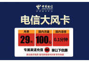 29元100g电信卡是真的吗，电信大风卡套餐详细介绍